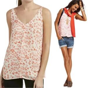 NWT Cabi Flirty Coral Animal Print Sleeveless Cami Tank Size XS